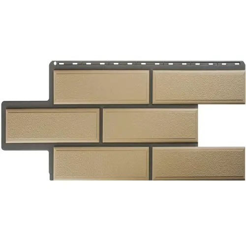 Цокольный сайдинг "Венецианский камень" слоновая кость Цокольный сайдинг "Венецианский камень" слоновая кость