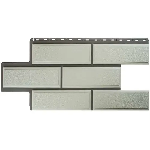 Цокольный сайдинг "Венецианский камень" белый Цокольный сайдинг "Венецианский камень" белый