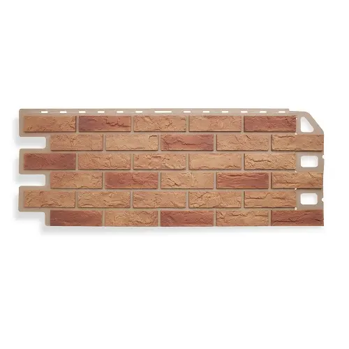 Цокольный сайдинг Кирпич бежевый комби Цокольный сайдинг Кирпич бежевый комби