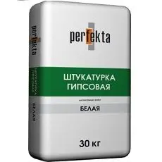 Штукатурка Perfekta гипсовая Белая 30 кг Штукатурка Perfekta гипсовая Белая 30 кг
