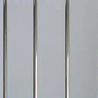 Трехсекционная панель ПВХ белая хром Трехсекционная панель ПВХ белая хром