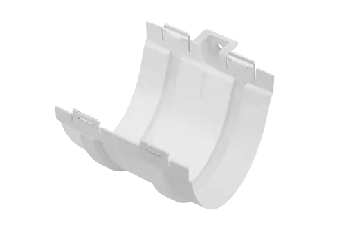 Водосточная система ПВХ, Альта-Профиль, Муфта желоба ПВХ белый Водосточная система ПВХ, Альта-Профиль, Муфта желоба ПВХ белый