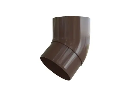 Водосточная система ПВХ, Альта-Профиль, Колено трубы 45° ПВХ коричневое Водосточная система ПВХ, Альта-Профиль, Колено трубы 45° ПВХ коричневое