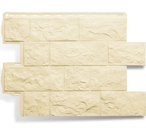 Цокольный сайдинг Туф ЭКО песчаный Цокольный сайдинг Туф ЭКО песчаный