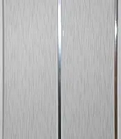 Панель ПВХ, коллекция СОФФИТО Хром Штрих серый