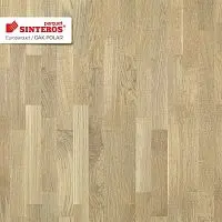 Паркетная доска, Дуб Полярный, 3-х полосный декор