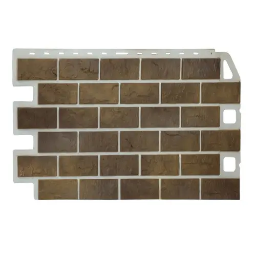 Цокольный сайдинг Кирпич рустикальный  02