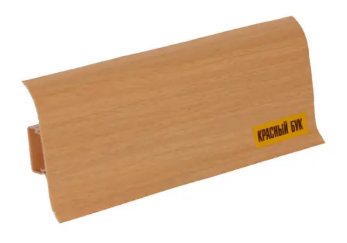 Пластиковый плинтус IDEAL Красный Бук