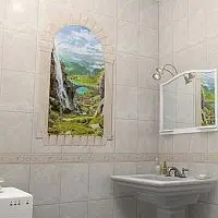 Панель ПВХ Каменный мост фон серый