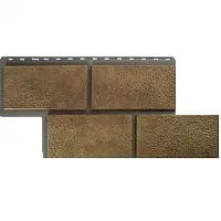 Цокольный сайдинг "Неаполитанский камень" бежевый