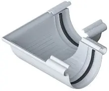 Водосточная система ПВХ, Альта-Профиль, Угол желоба ПВХ 90°(универсальный) белый