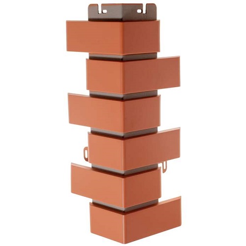 Кирпич клинкерный красный угол наружный Кирпич клинкерный красный угол наружный