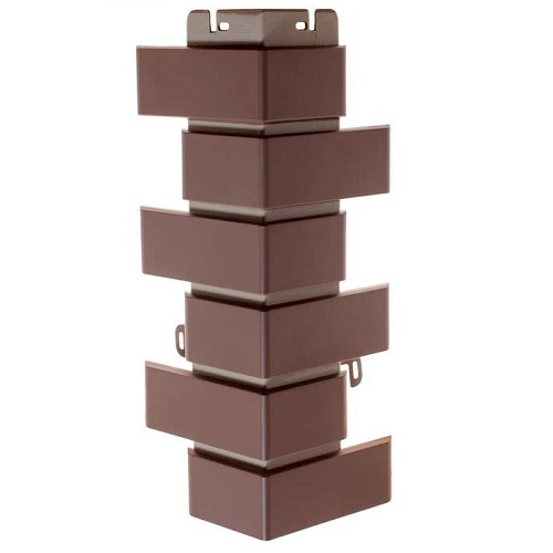 Кирпич клинкерный коричневый угол наружный Кирпич клинкерный коричневый угол наружный