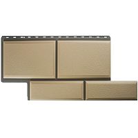 Цокольный сайдинг "Флорентийский камень" слоновая кость