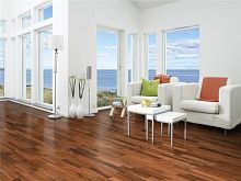 Паркетная доска, Африканский махагони, серия Сальса 3-х полосная