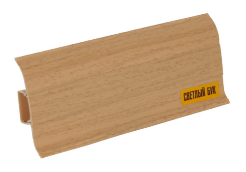 Пластиковый плинтус IDEAL Светлый бук
