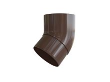 Водосточная система ПВХ, Альта-Профиль, Колено трубы 45° ПВХ коричневое