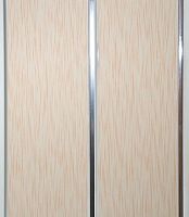 Панель ПВХ, коллекция СОФФИТО Хром Штрих персиковый