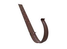 Водосточная система ПВХ, Альта-Профиль, Кронштейн желоба металлический коричневый