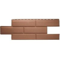 Цокольный сайдинг Венеция терракот