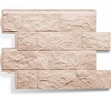 Цокольный сайдинг Туф ЭКО кремовый