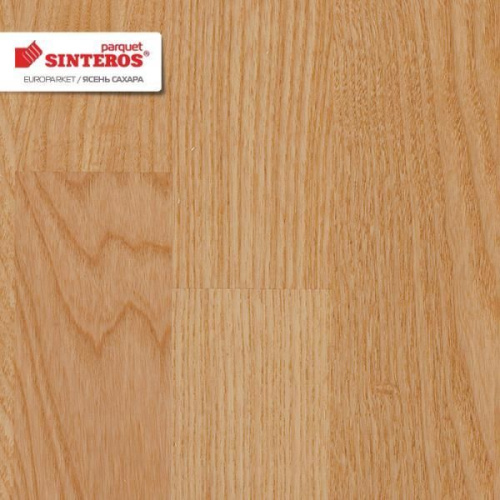 Паркетная доска, Ясень Сахара, 3-х полосный декор