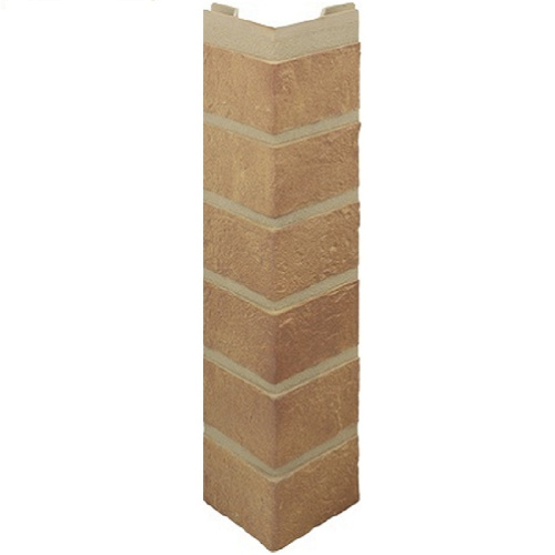 Кирпич бежевый угол наружный