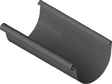 Водосточная система ПВХ, Альта-Профиль, Желоб ПВХ графит, 3м