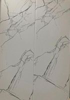 Ламинированная панель ПВХ Мрамор белый