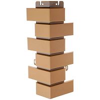 Кирпич клинкерный бежевый угол наружный