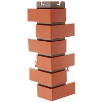 Кирпич клинкерный красный угол наружный