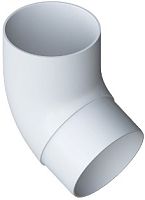 Водосточная система ПВХ, Альта-Профиль, Колено трубы 67° ПВХ белое