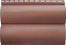 Сайдинг Blockhouse Премиум Красно-коричневый ВН-02