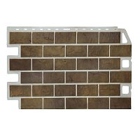 Цокольный сайдинг Кирпич рустикальный  02