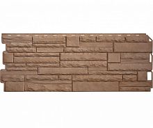 Цокольный сайдинг Скалистый камень ЭКО бежевый