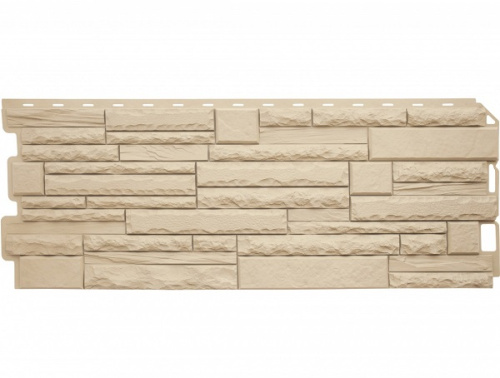 Цокольный сайдинг Скалистый камень ЭКО песчаный