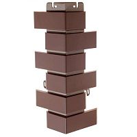 Кирпич клинкерный коричневый угол наружный