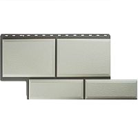 Цокольный сайдинг "Флорентийский камень" белый