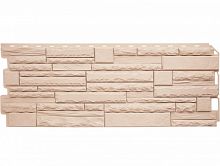 Цокольный сайдинг Скалистый камень ЭКО кремовый