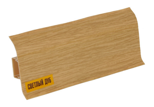 Пластиковый плинтус IDEAL Светлый дуб