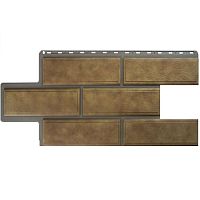 Цокольный сайдинг "Венецианский камень" бежевый