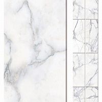 Панель ПВХ Натуральный мрамор белый