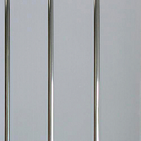 Трехсекционная панель ПВХ белая хром