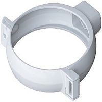 Водосточная система ПВХ, Альта-Профиль, Хомут трубы ПВХ белый