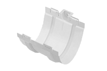 Водосточная система ПВХ, Альта-Профиль, Муфта желоба ПВХ белый