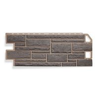 Цокольный сайдинг камень Серый