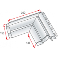 Угловой элемент наличника Модерн